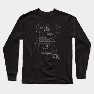 Golf Club Head Vintage Patent Drawing Long Sleeve T-Shirt